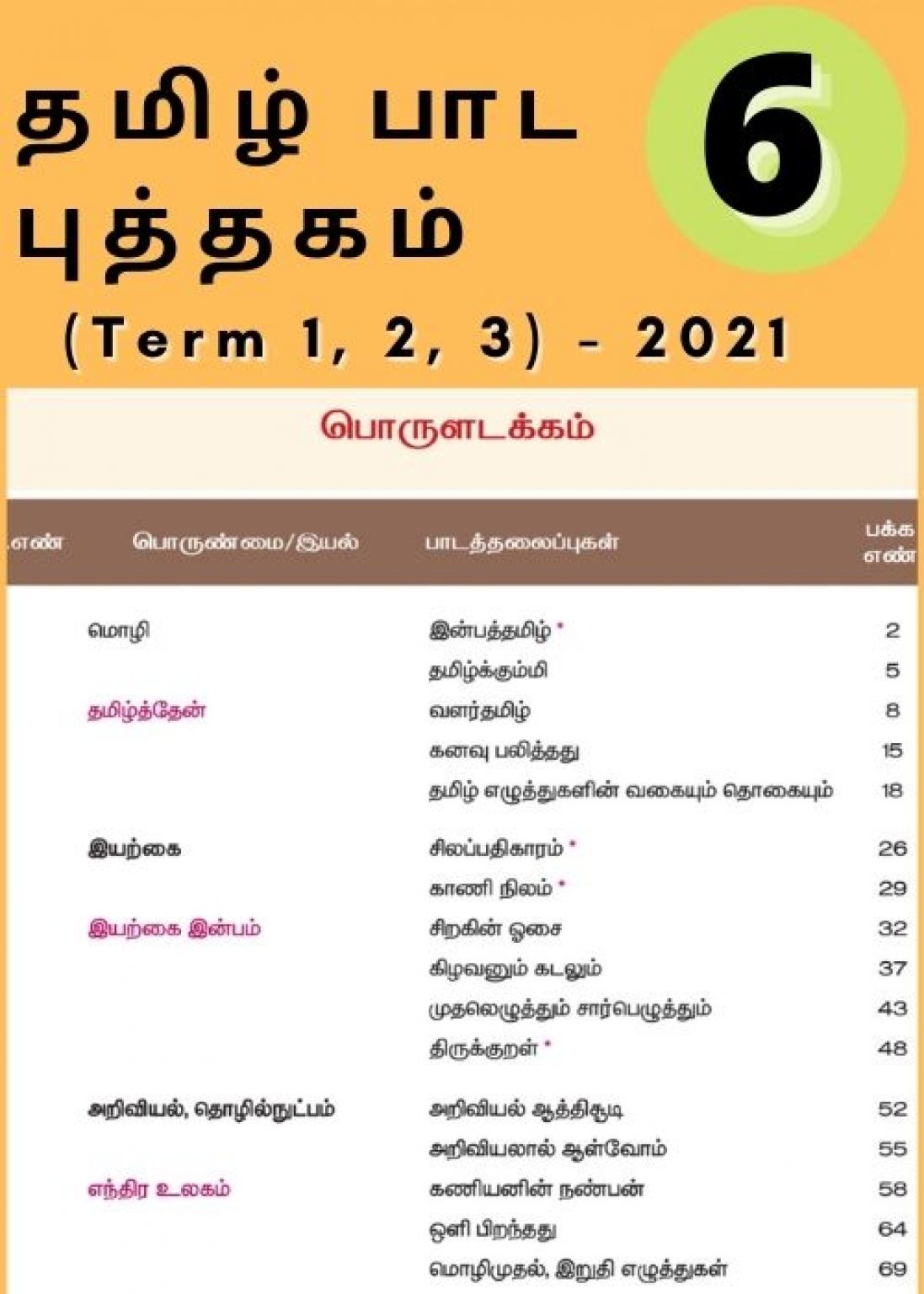 6th standard new tamil book pdf download